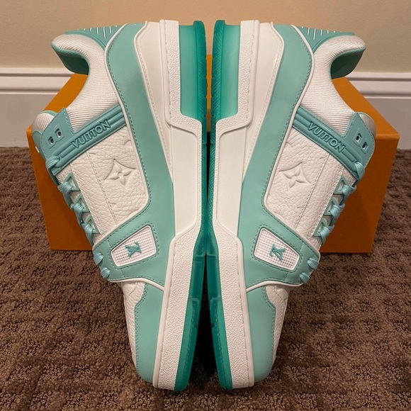 Louis Vuitton Trainer Mint Green / White LV 8.5 Brand new - Picture 4 of 9